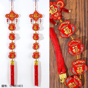 five consecutive strings-Chinese knot ornament - Image 1