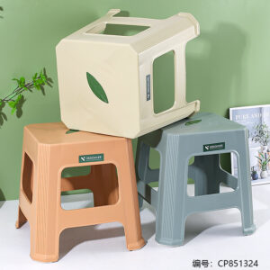Line Pattern Small Stool-Mixed Color-2826-2 - Image 1