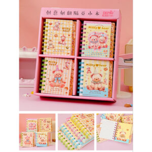 Bread Bear Shop 80 Sheets Side Flip Coil Book A7-205-39 - Image 1