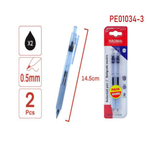 PE Two Neutral Pen Black 01034-3 - Image 1