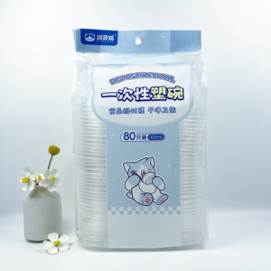 Disposable plastic bowl 80 * promotional model 8245 - Image 1