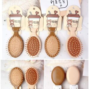 Bear head soft silicone handle mirror - Image 1