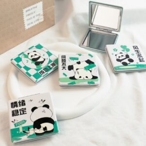 Panda Word Square Fashion Mirror - Image 1