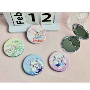 Cartoon Round Fashion Mirror - Image 1