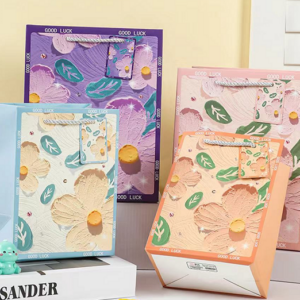 Embossed Series Summer Flowers Gift Bag701-10 - Image 1