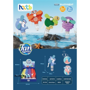 Animal Hand-Press Bubble Blowing Fan H7-C14 - Image 1