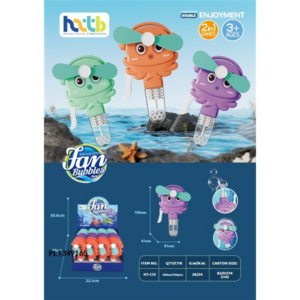 Hand-pressed bubble blowing fan Octopus H7-C13 - Image 1