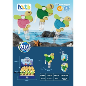 Hand-pressed Bubble Blowing Fan Turtle H7-C12 - Image 1