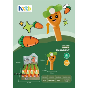 Carrot Hand-Press Fan H7-E5 - Image 1