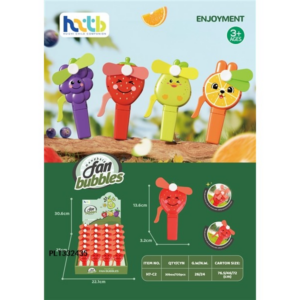 Strawberry Hand-Press Fan H7-E2 - Image 1
