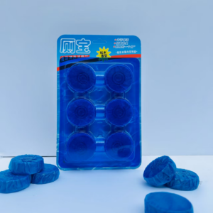 blue bubbles toilet cleaning block 6-piece set y7470 - Image 1