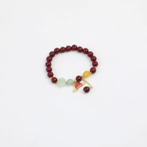 Imitation Cinnabar Pendant Bracelet - 2 - Image 1