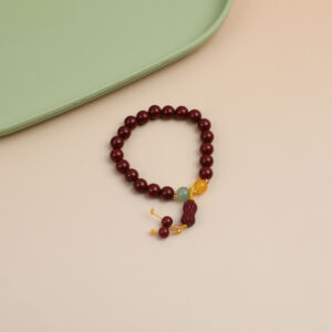 Imitation Cinnabar Pendant Bracelet - 4 - Image 1
