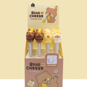 Bear Cheese Gel Pen 0.5 Black - Image 1