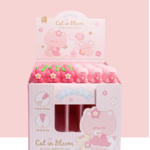 Cherry Blossom Cat Gel Pen 0.5 Black - Image 1