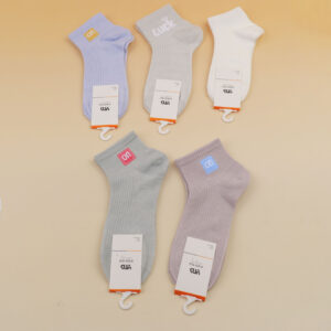 Special Offer Letters Double-needle Ladies' Short Socks - Image 1