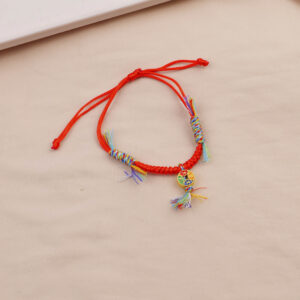 Pink Knot Small Fish Pendant Bracelet - Image 1