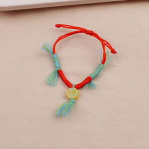 Green Knot Golden Bucket Rotating Bracelet - Image 1