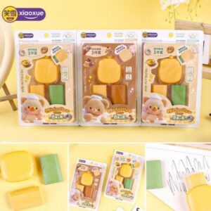 Butter Bear Rotating Eraser Set XX-6060 - Image 1