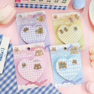 Happy Piggy - Notepad (Heart-shaped) KJNCT-45095 - Image 1