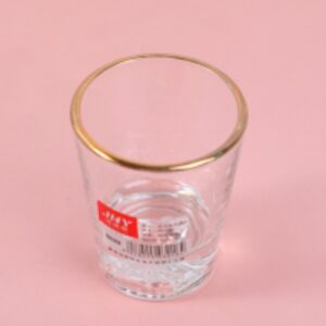 Fenjiu glass cup with gold rim 50ml-501 - Image 1