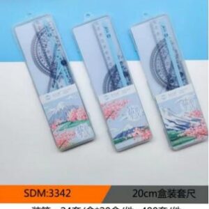 Boxed 20cm Hard Ruler 3342 - Image 1
