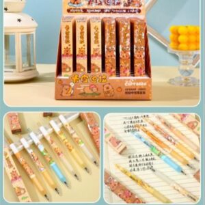 Capybara Series – Capybara Blind Box Click Gel Pen (Black) - Image 1