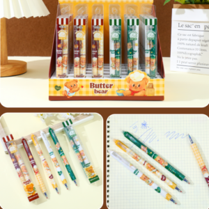 Erasable Retractable Pen 2pcs Blue - Image 1