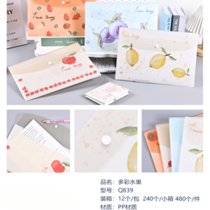 Colorful Fruit Snap Button Bag Q839 - Image 1