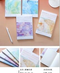 Chromatic Spectrum Plastic Cover Notebook 52pcs A58040 - Image 1