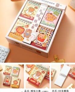 Migu Bear Spiral Notebook 80pcs 48743 - Image 1