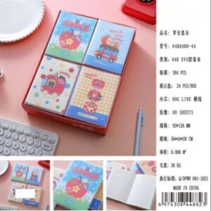 Apple Peace & Joy Plastic Cover Notebook 80pcs 64K648044 - Image 1