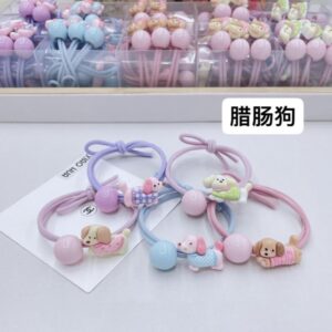 Dachshund Kids Hair Ties 2pcs - Image 1