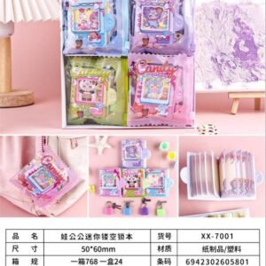 Mini Hollow Lock Notebook XX-7001 80 sheets - Image 1