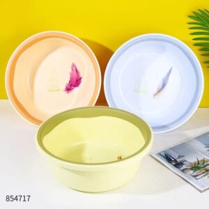 Feather Pattern Stackable Basin Mixed Color-425-3 - Image 1