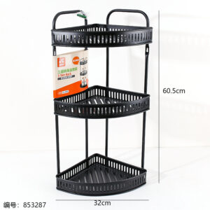8005 Matte Black 3-Tier Corner Shelf (Non-returnable) - Image 3