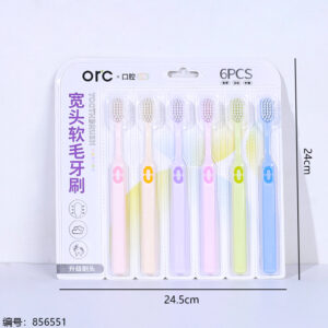 2382 Soft-Head Toothbrush Set 6pcs - Image 3