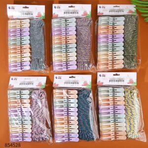 806+ Thick Clothes Drying Rope + Clothespins - Image 2