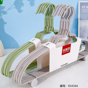 6008 PVC-Coated Shoulder Clothes Hanger 8pcs/Set - Image 2