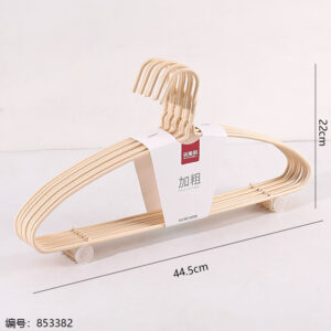 0019 PVC-Coated Extra-Thick Clothes Hanger 8pcs/Set - Image 3
