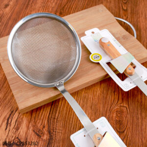 931 Double-Nail Wood Handle Strainer (16cm) 1*12 - Image 2