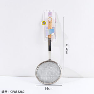 931 Double-Nail Wood Handle Strainer (16cm) 1*12 - Image 3