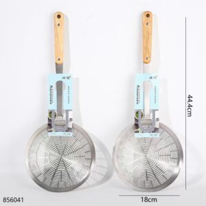 1837-18# Wooden Handle Line Strainer (1*10) - Image 3