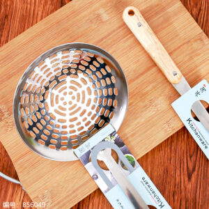 1836-16# Wooden Handle Line Strainer (1*10) - Image 2