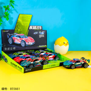 HY-63 Neon Paint Shell Pull-Back Race Car Toy (1*6) - Image 1