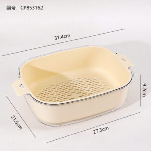 1838 Light Luxury Transparent Drain Basket Large - Image 3