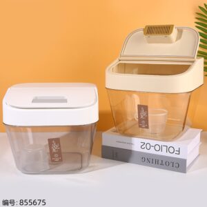 3819 Transparent PET Rice Container 7L - Image 1
