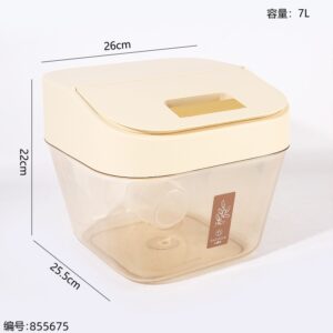 3819 Transparent PET Rice Container 7L - Image 2