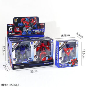 6-in-1 Mecha Warrior Toys-6 Styles Mixed Pack-188-8 - Image 4