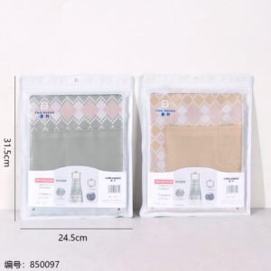 815 Wipeable Neck-Hanging Plaid Apron / Premium Packaging - Image 5